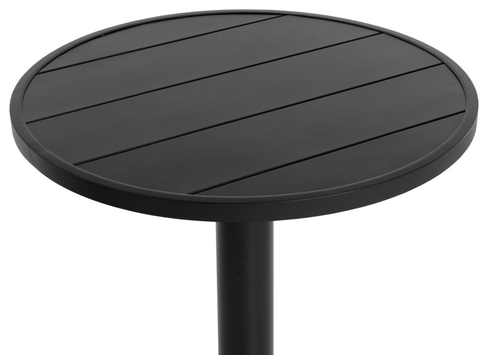 Merano Bar Table, Round, Black