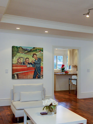 "Go Two Miles, Turn Left..." Print on Canvas by Amos Sewell