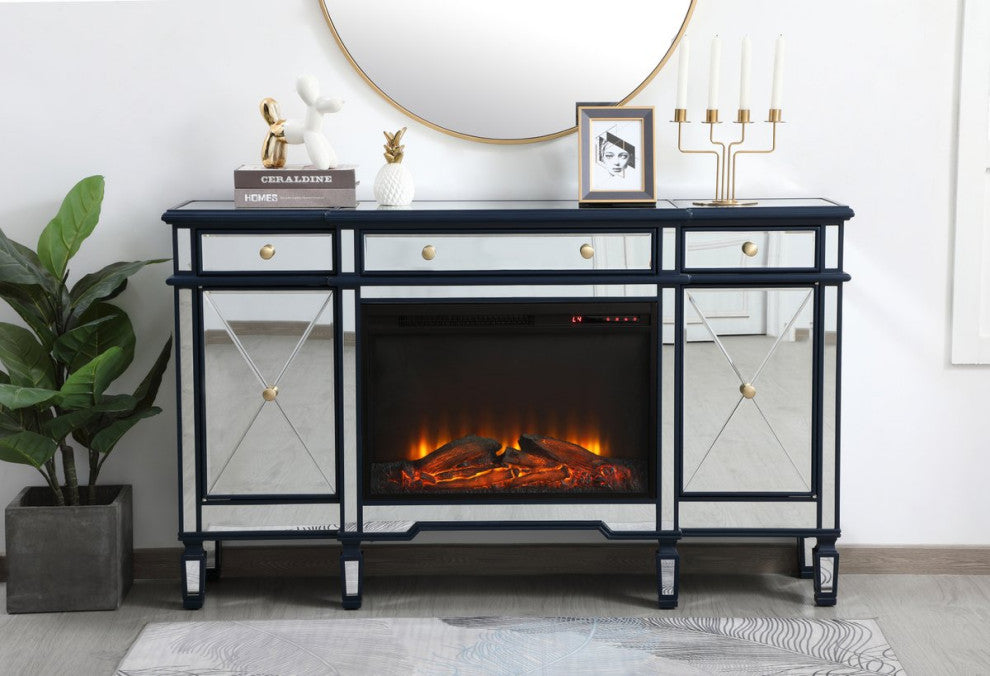 Elegant MF61060BL-F1 Contempo 60" Mirrored Credenza