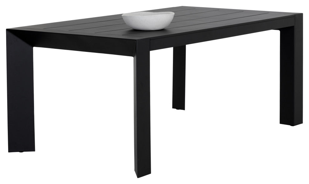 Merano Dining Table, Black, 70"