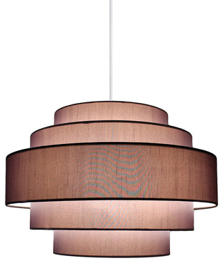 Palladio 5-tier Shade Pendant, 18"x12", Gray
