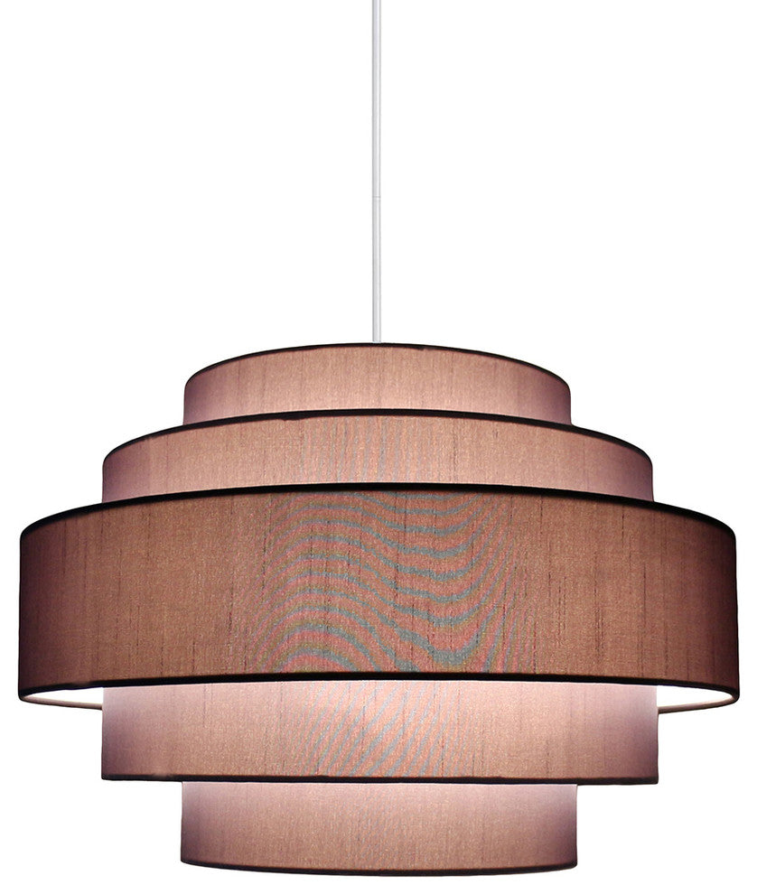 Palladio 5-tier Shade Pendant, 18"x12", Gray