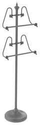 Foor Standing 49" Towel Stand, Matte Gray