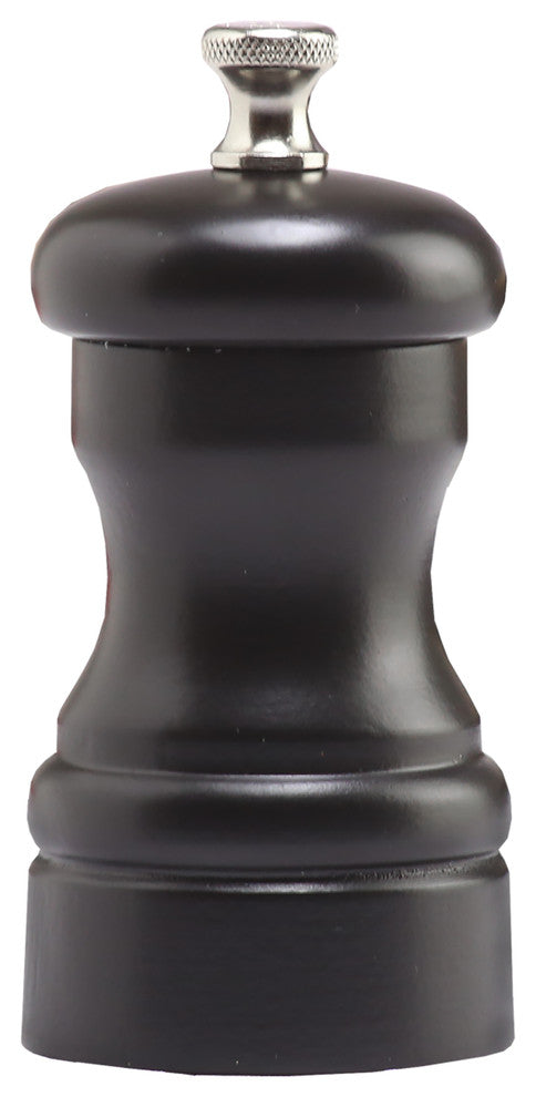 Chef Specialties Pro Series Capstan Salt Mill, 4", Black