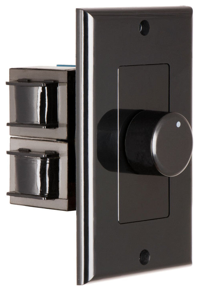 In Wall 100W Knob Volume Control, Impedance Matching, Black & Brown Decora Style