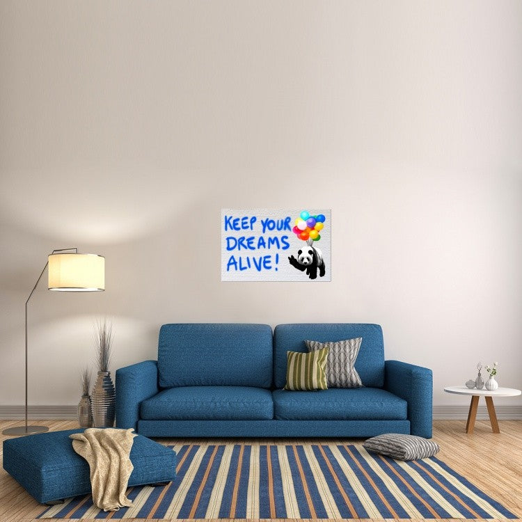 "Keep your dreams alive!" Canvas by Masterfunk Collective, 36x24"