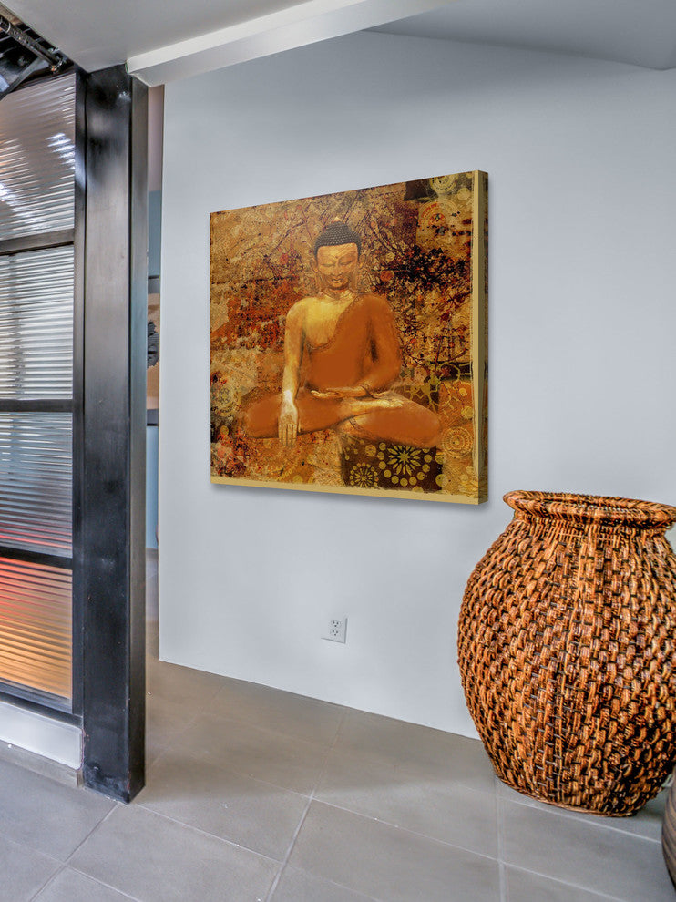 "Buddha Small" Painting Print on Canvas by Irena Orlov