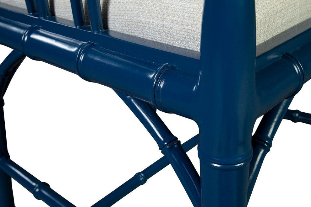 Riley Mahogany Dining Chair, Blue