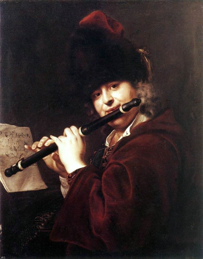 Jan Kupecky Portrait of the Court Musician Josef Lemberger Wall Decal