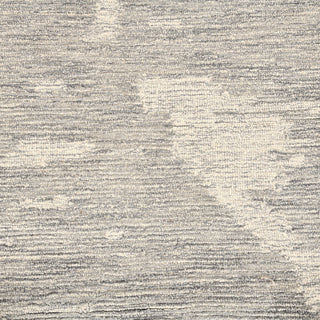 Mexico Abstract Ivory Gray Hand-Hooked Area Rug 5' x 7'6"
