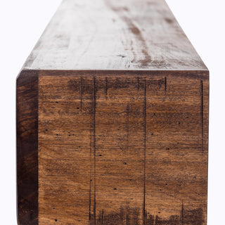 Rustic Fireplace Mantel Shelf, Aged Oak, 36"