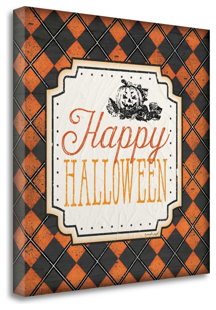"Halloween - Happy" By Jennifer Pugh, Giclee Print on Gallery Wrap Canvas