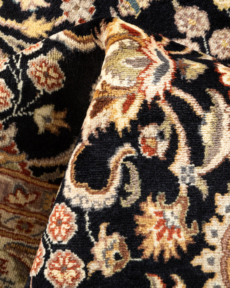 Mogul, One-of-a-Kind Hand-Knotted Area Rug Black, 5' 10 x 10' 3