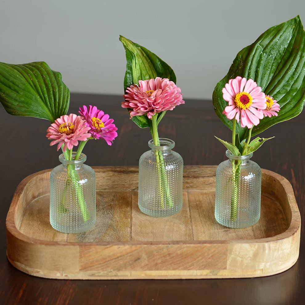 Herring Bone Mini Bottle Vases