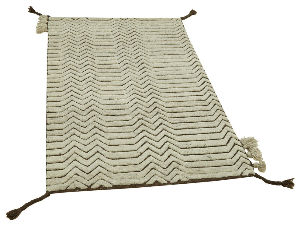 Rug N Carpet - Handmade One-of-a-Kind 3' 0" x 4' 10" Moroccan Runner Rug