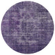 Ahgly Company Indoor Round Mid-Century Modern Area Rugs, 7' Round