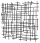 Iquara Large Black Square Metal Wall Art