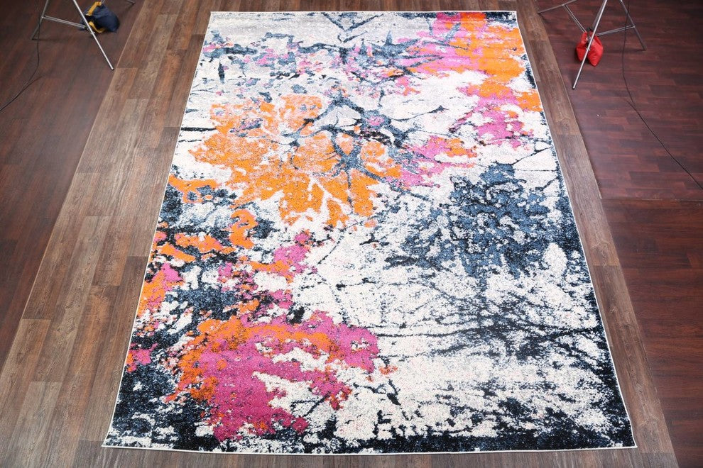 Transitional Machine-Woven Turkish Oushak Oriental Area Rug, Multi, 9x12'