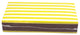 The Joy of Light Matches Beach Scene Yellow Striped Embossed 4"  Matchbox