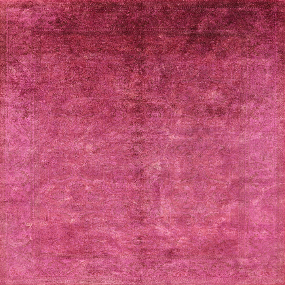 Ahgly Company Indoor Square Mid-Century Modern Area Rugs, 7' Square