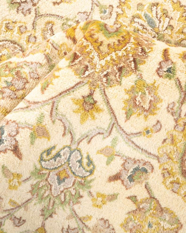 Mong One-of-a-Kind Hand-Knotted Area Rug Ivory, 5'7"x8'3"