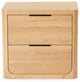 Safavieh Couture Raylie 2 Drawer Wood Nightstand, Natural