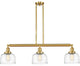 INNOVATIONS 213-SG-G713 3-Light Island Light Satin Gold