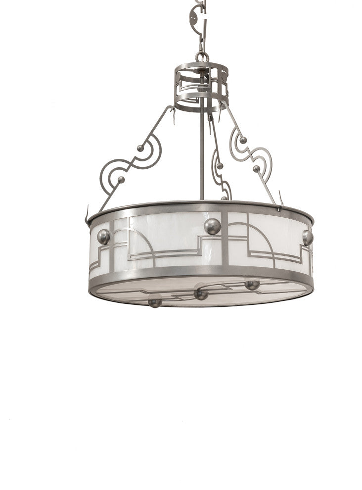 25 Wide Revival Deco Cilindro Inverted Pendant