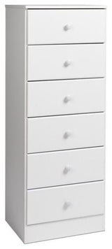 Home Square 3-Piece Set with Chest Lingerie Chest and Double Dresser in White