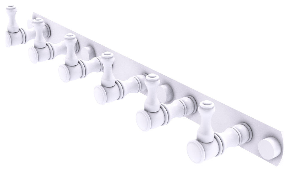 Carolina 6 Position Tie and Belt Rack, Matte White