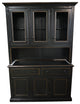 Eagle Furniture, 54" Coastal Dining Buffet, Antique Black, With Hutch