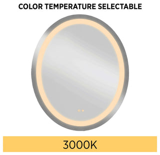 Captarent Collection 60" x 36" Rectangular Illuminated Integrated LED Mirror, 30 in X 1.61 in X 36 in