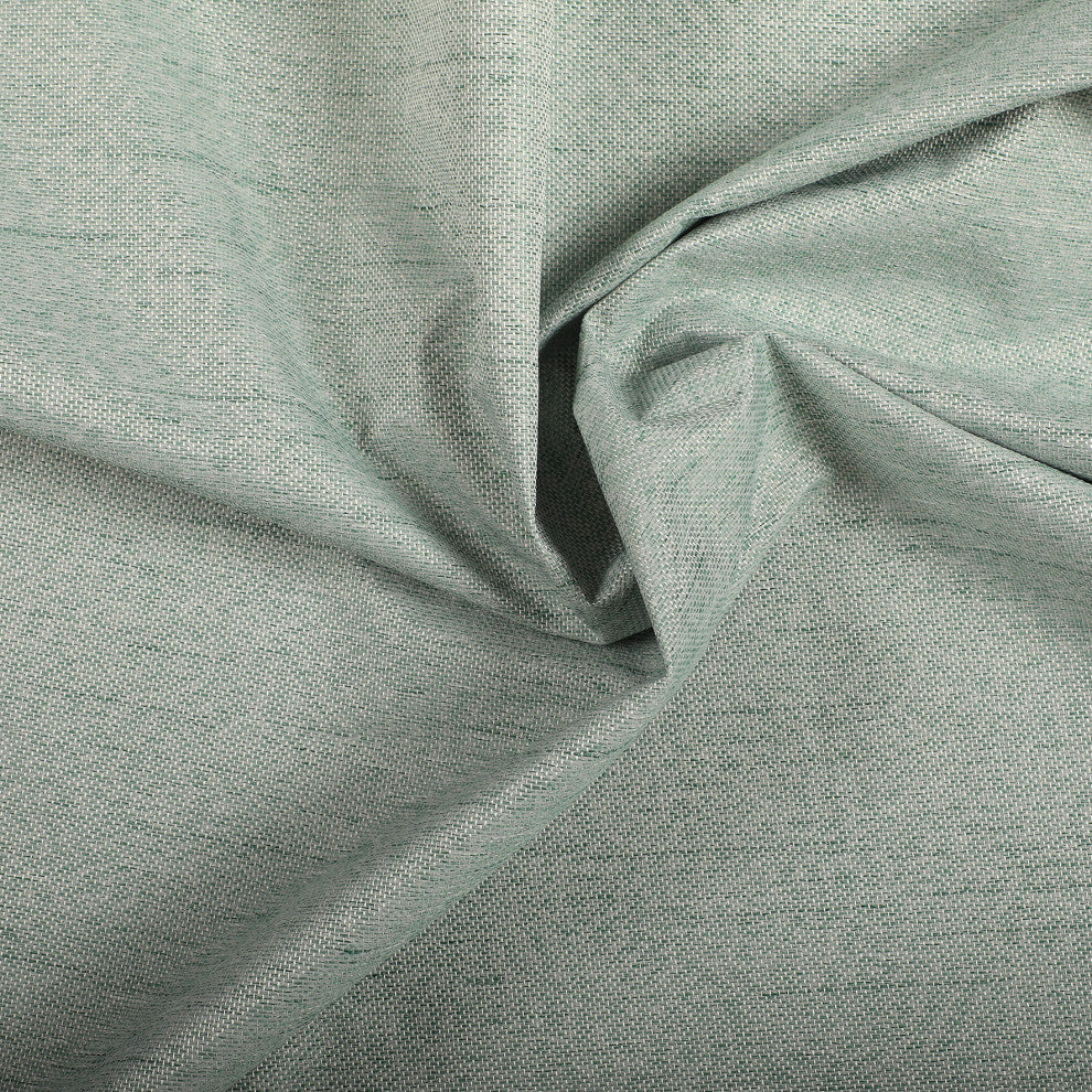 Tavria Basketweave Blackout Grommet Curtains Set of 2, Green, 52 X 84"