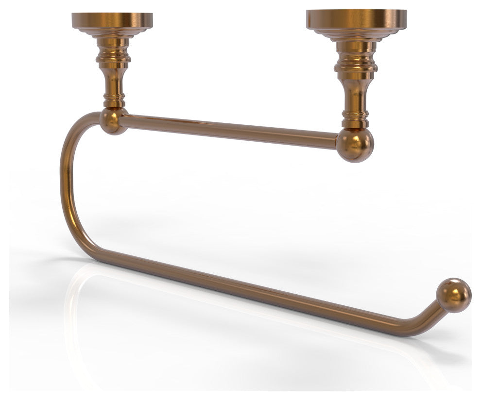 Waverly Place Under Cabinet Paper Towel Holder, Brushed Bronze