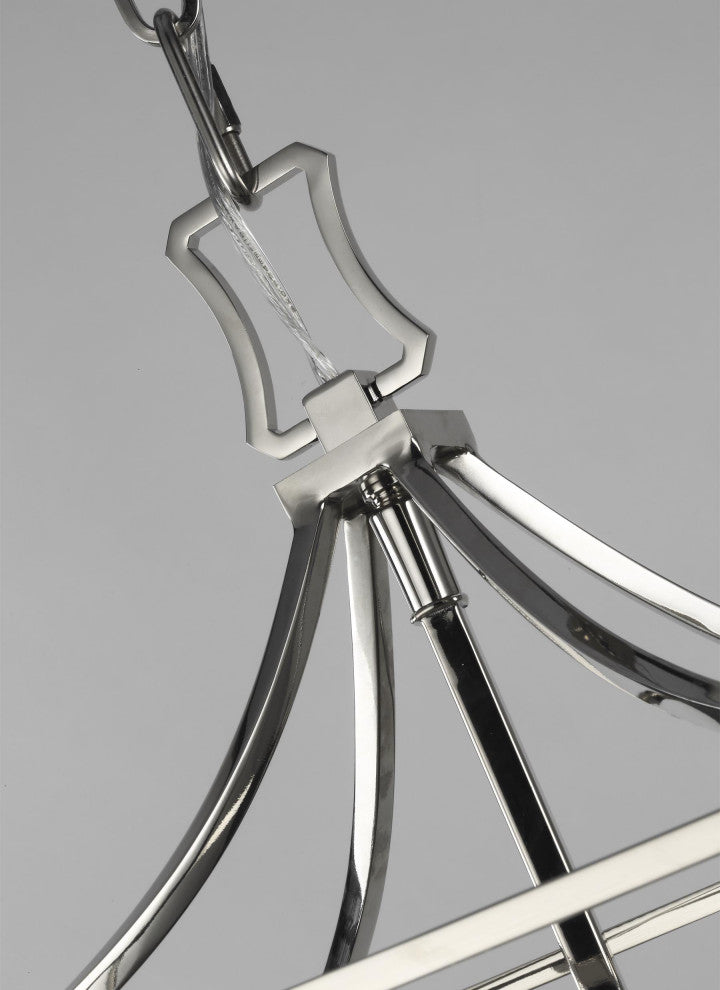 Southold Small Lantern, Polished Nickel