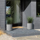 Veradek Demi Series Planter, Gray, 16", 2 Pack