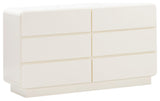 Sagura Cream 6-Drawer Dresser