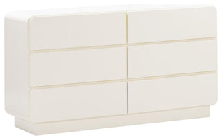 Sagura Cream 6-Drawer Dresser
