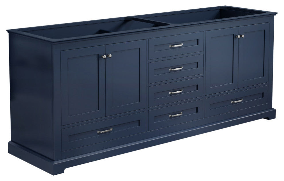 Dukes 80" Vanity Cabinet Only, Navy Blue