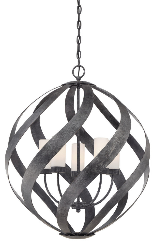 Blacksmith 5-Light Pendant, Old Black Finish