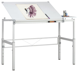 Graphix II Workstation, White and Gray, 30"x42"