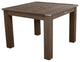 Weatherly 5-Piece Square Dining Set, Weathered Acorn
