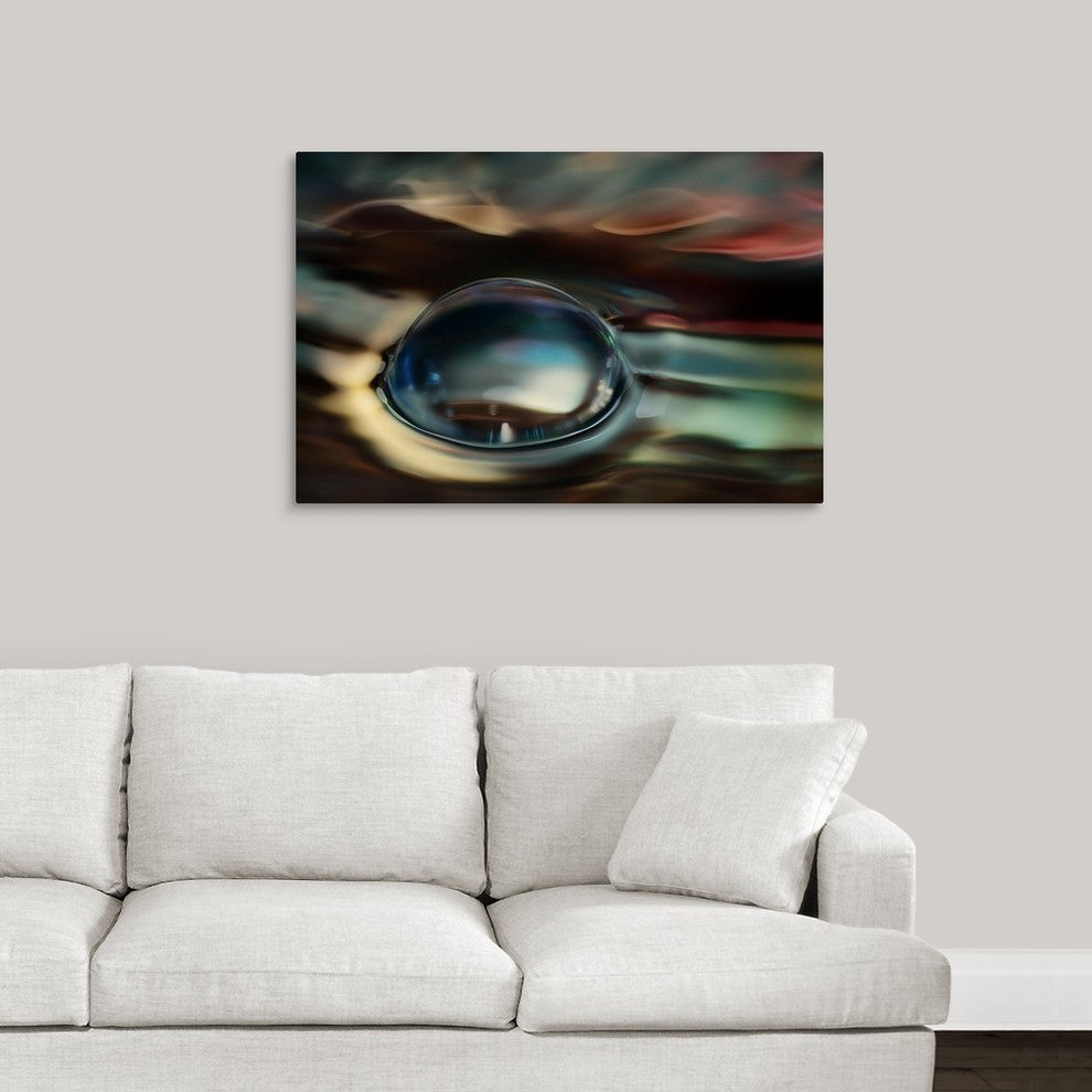 "Small Bubble on the Big Lake" Wrapped Canvas Art Print, 36"x24"x1.5"