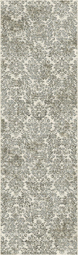 Provence 8610 Ivory, Sand Damask Rug, 7'10"X 11'2"