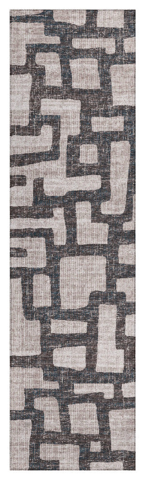 Indoor/Outdoor Sedona SN4 Pebble Machine Washable 2'3" x 7'6" Runner Rug