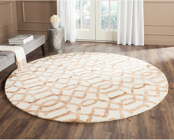 Safavieh Dip Dye Ddy712E Geometric Rug, Ivory/Camel, 2'3" X 6'0"