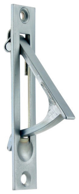 Genuine Solid Brass 4" Edge Pull, Satin Chrome