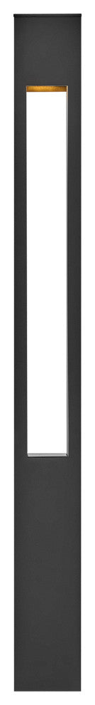Hinkley Atlantis Square Large Bollard, Satin Black
