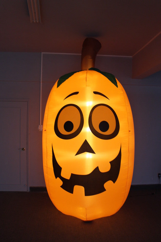 Giant Large Size Silly Pumpkin Face Yard Decoration, 10'