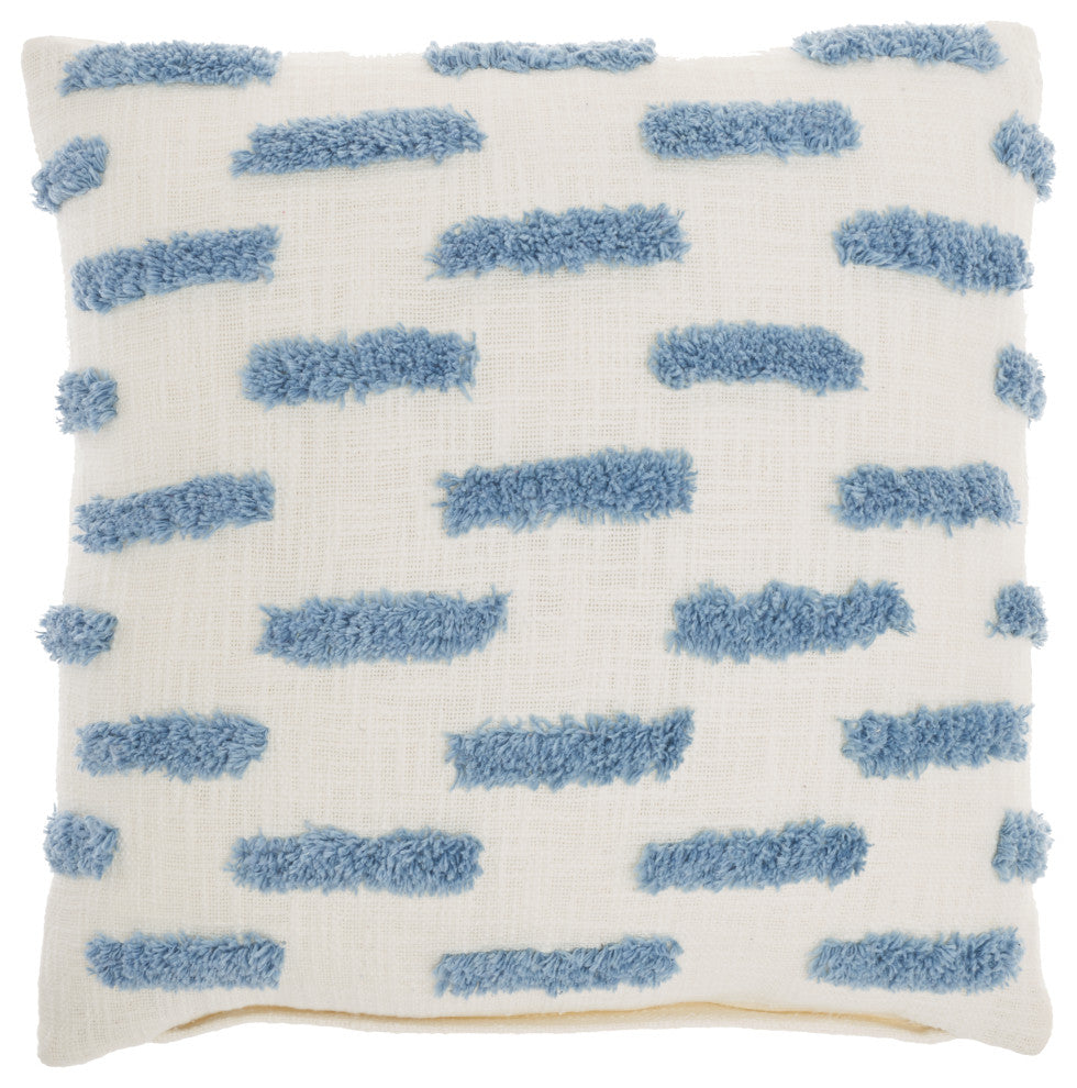 Mina Victory GC576 Throw Pillow, Ocean, 18"X18"